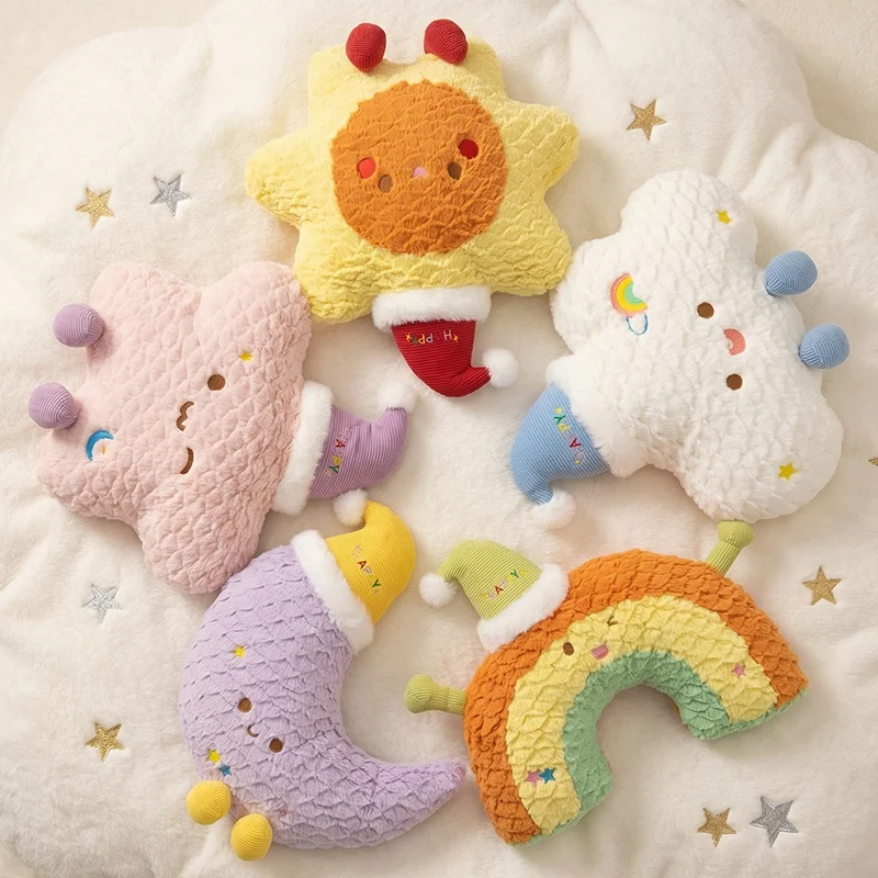 45cm New Style Starry Series Plush Pillow Cute Cloud Rainbow Sun Moon Stuffed Toys Room Decor Huggable Soft Back Cushion
45cm New Style Starry Series Plush Pillow Cute Cloud Rainbow Sun Moon Stuffed Toys Room Decor Huggable Soft Back Cushion