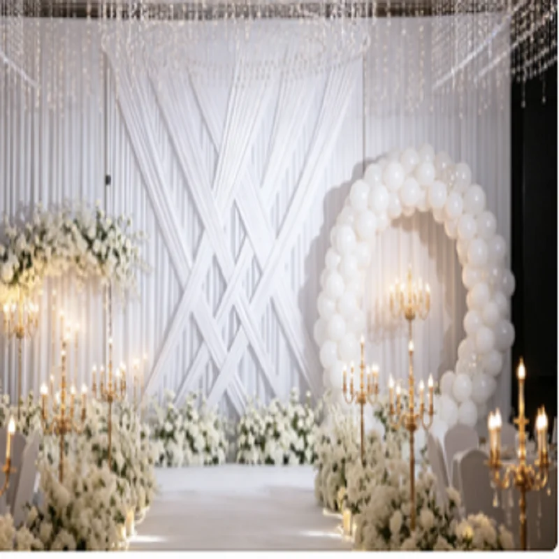 3mx6m (10FtX20Ft) Or 3mx3m (10FtX10Ft) Stage Decoration Background with Swag for Wedding Events - Background Decoration
3mx6m (10FtX20Ft) Or 3mx3m (10FtX10Ft) Stage Decoration Background with Swag for Wedding Events - Background Decoration