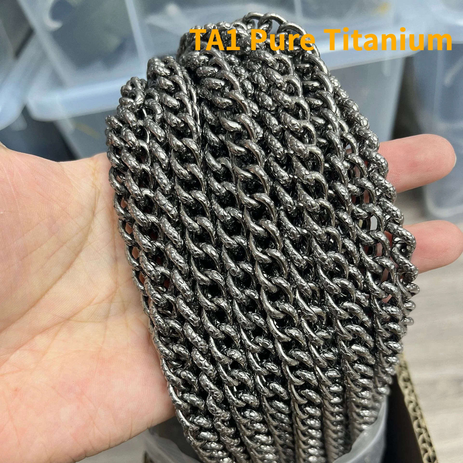 1 Meter-10Meters 9mm Pure Titanium Chains Stone-Pattern Twisted/Denim/Cuban/Bag Chain Rust-Proof for DIY Men Necklaces Bracelet
1 Meter-10Meters 9mm Pure Titanium Chains Stone-Pattern Twisted/Denim/Cuban/Bag Chain Rust-Proof for DIY Men Necklaces Bracelet