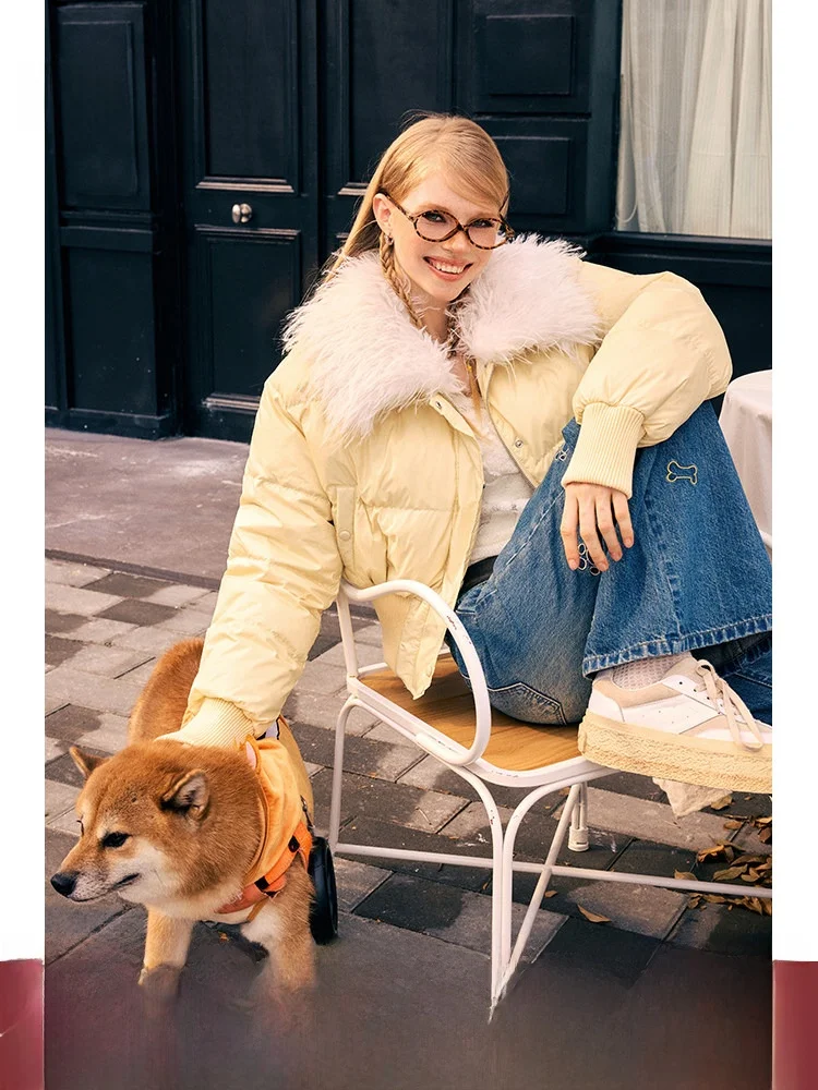 BeerBro Winter ort Lightweight Warm down Jaet Women's Retro Spicy Removable Fur Collar Coat Street Sle Du down Filling
BeerBro Winter ort Lightweight Warm down Jaet Women's Retro Spicy Removable Fur Collar Coat Street Sle Du down Filling