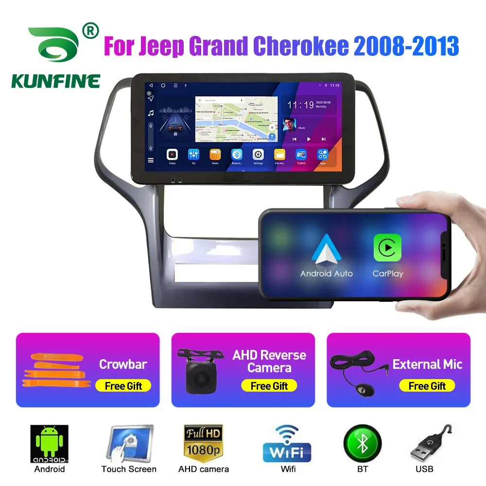 10,33-дюймовый автомобильный радиоприемник для Jeep Grand Cherokee 08-13 2Din Android, восьмиядерный автомобильный стерео DVD, GPS-навигатор, плеер, экран QLED
10,33-дюймовый автомобильный радиоприемник для Jeep Grand Cherokee 08-13 2Din Android, восьмиядерный автомобильный стерео DVD, GPS-навигатор, плеер, экран QLED