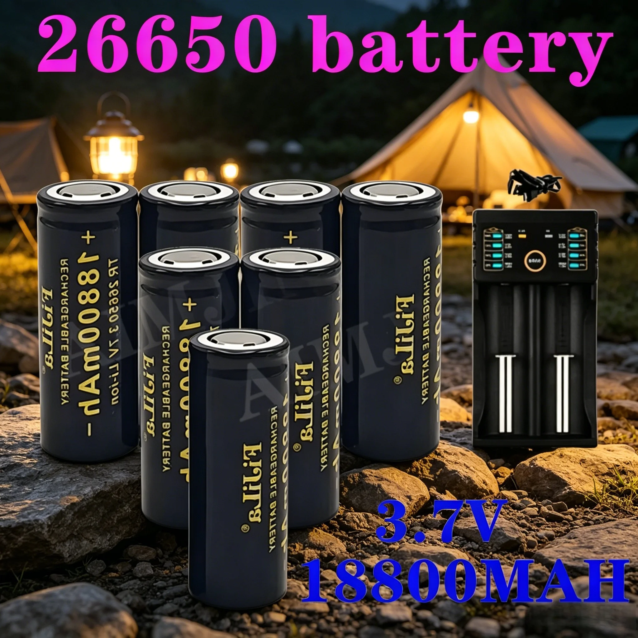 100% Original high quality 26650 battery 18800mAh 3.7 V 50A lithium ion battery for 26650 LED flashlight + charger
100% Original high quality 26650 battery 18800mAh 3.7 V 50A lithium ion battery for 26650 LED flashlight + charger