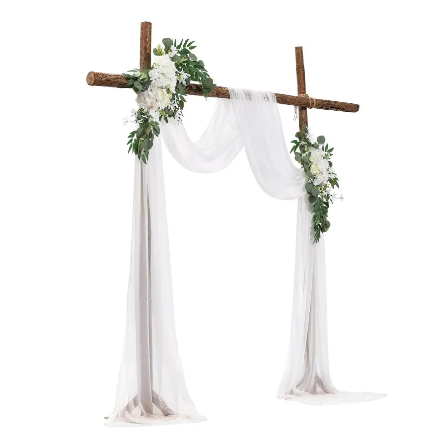 Artificial Wedding Arch Flowers Kit Pack of 3 with 21Ft Wedding Arch Draping Fabric Arch Flowers for Wedding Ceremony and Rece
Artificial Wedding Arch Flowers Kit Pack of 3 with 21Ft Wedding Arch Draping Fabric Arch Flowers for Wedding Ceremony and Rece