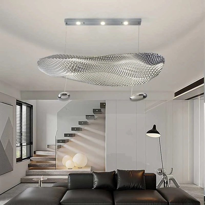 Italian Designer Style Restaurant Special-shaped Led Lamps Modern Minimalist Study Bedroom Ceiling Lamp Villa Silver Chandelier
Italian Designer Style Restaurant Special-shaped Led Lamps Modern Minimalist Study Bedroom Ceiling Lamp Villa Silver Chandelier