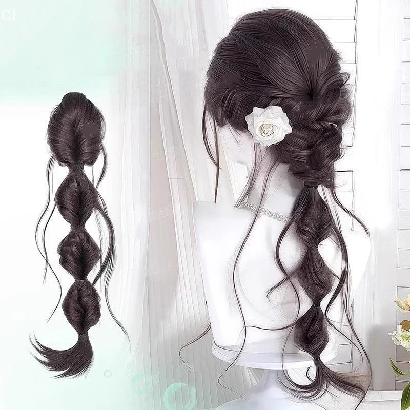 45cm Summer Ins Style Synthetic Braided Bubble Braids Wig Clip Sweet Girl Natural Fluffy Twisted Ponytail Hair Extension
45cm Summer Ins Style Synthetic Braided Bubble Braids Wig Clip Sweet Girl Natural Fluffy Twisted Ponytail Hair Extension