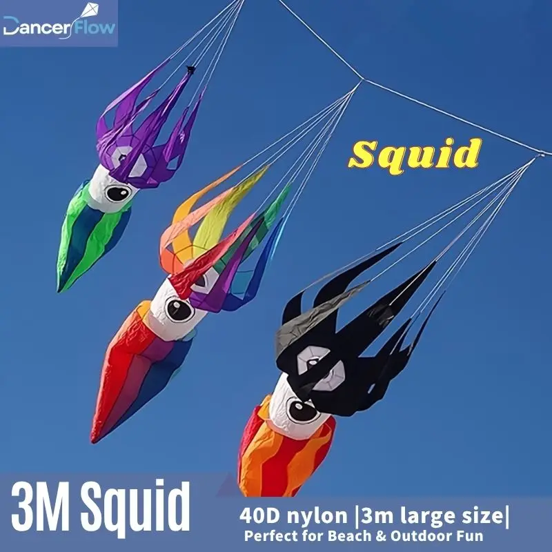3M Squid Kite Line Laundry Soft Kite Nylon Flying Display Kite for Adults Outdoor Festival
3M Squid Kite Line Laundry Soft Kite Nylon Flying Display Kite for Adults Outdoor Festival