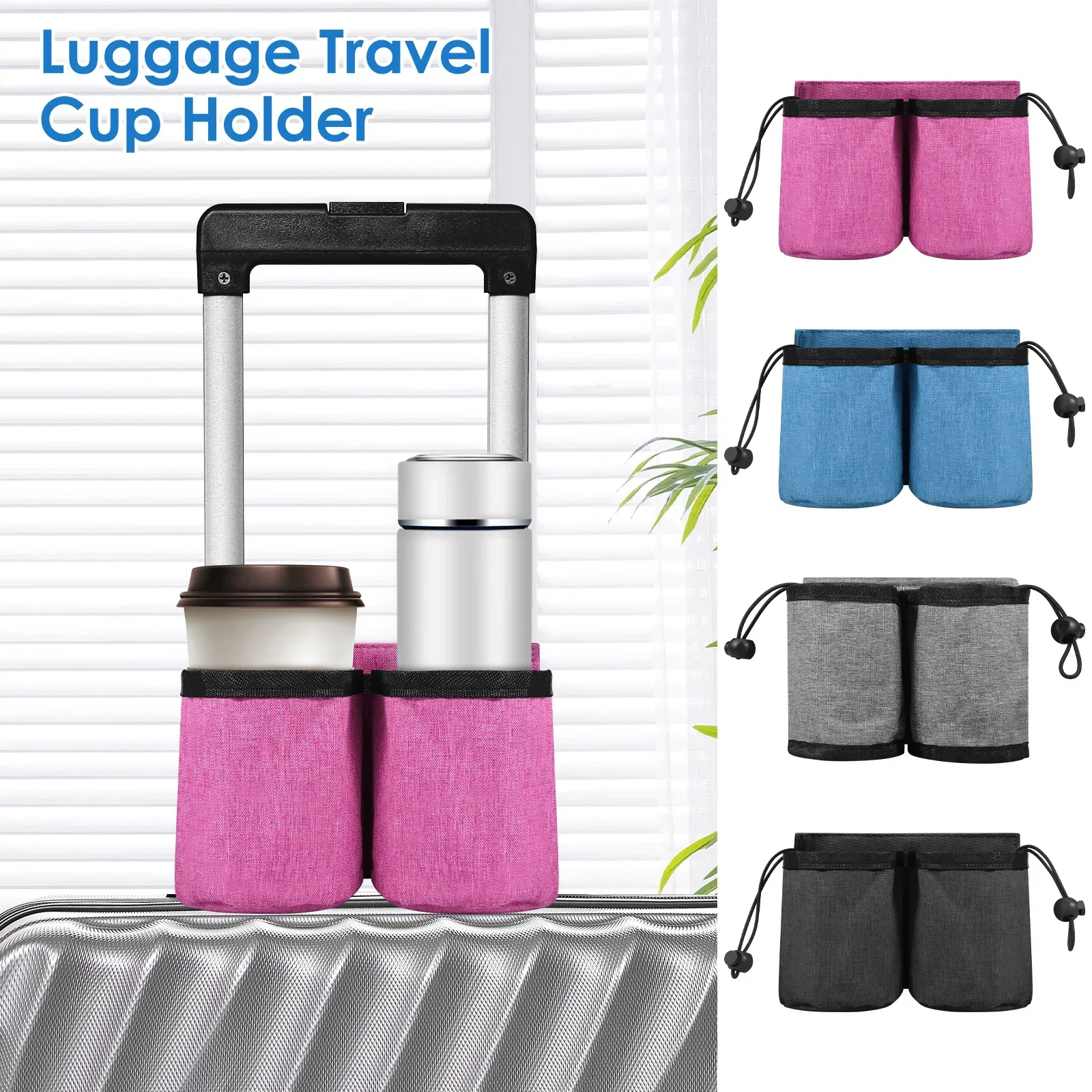 Luggage Travel Cup Holder Oxford Fabric Suitcase Drink Bag with Drawstring Durable Free Hand Travel Milk Tea Coffee Mugs Holder
Luggage Travel Cup Holder Oxford Fabric Suitcase Drink Bag with Drawstring Durable Free Hand Travel Milk Tea Coffee Mugs Holder