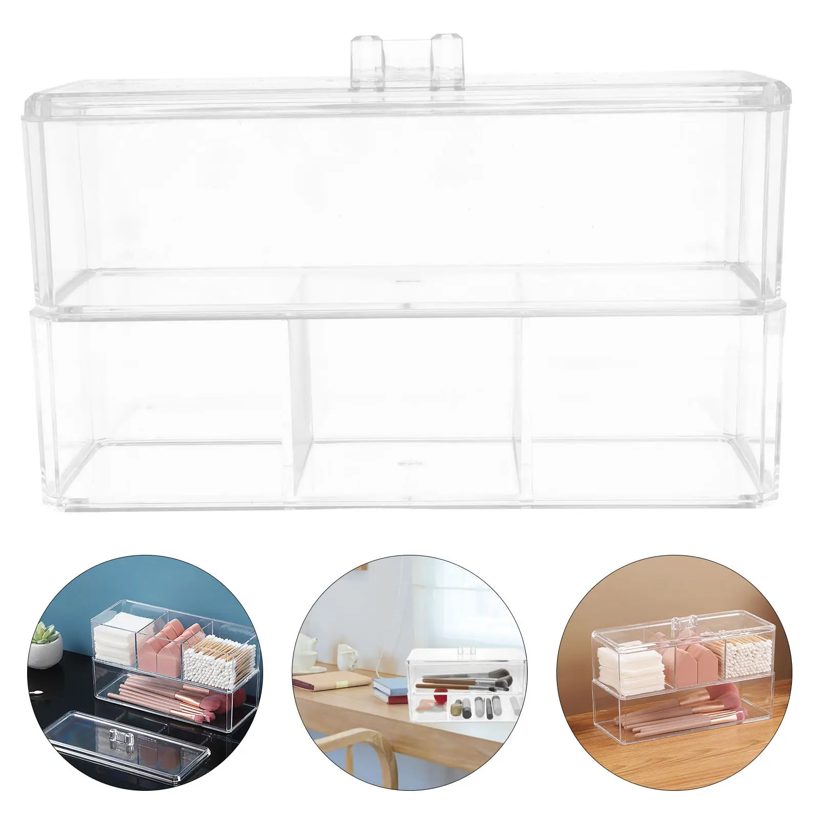 Держатель для спонжей, 2-слойный органайзер для косметических спонжей, акриловая коробка большой вместимости для украшений, сережек и косметических аксессуаров
Держатель для спонжей, 2-слойный органайзер для косметических спонжей, акриловая коробка большой вместимости для украшений, сережек и косметических аксессуаров