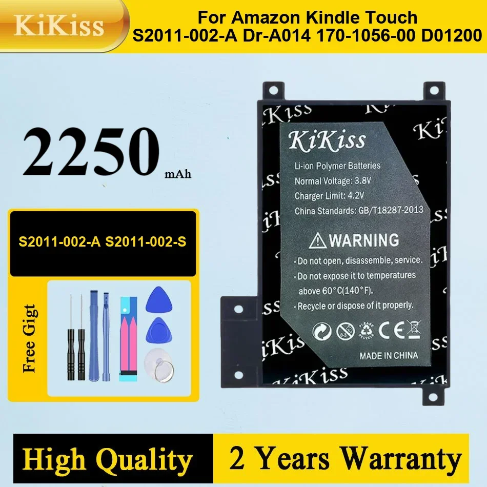 Replacement Battery 1420mAh for Amazon Kindle Touch S2011-002-A DR-A014 S2011-002-S 170-1056-00 D0 Tablet Portable Batteries
Replacement Battery 1420mAh for Amazon Kindle Touch S2011-002-A DR-A014 S2011-002-S 170-1056-00 D0 Tablet Portable Batteries