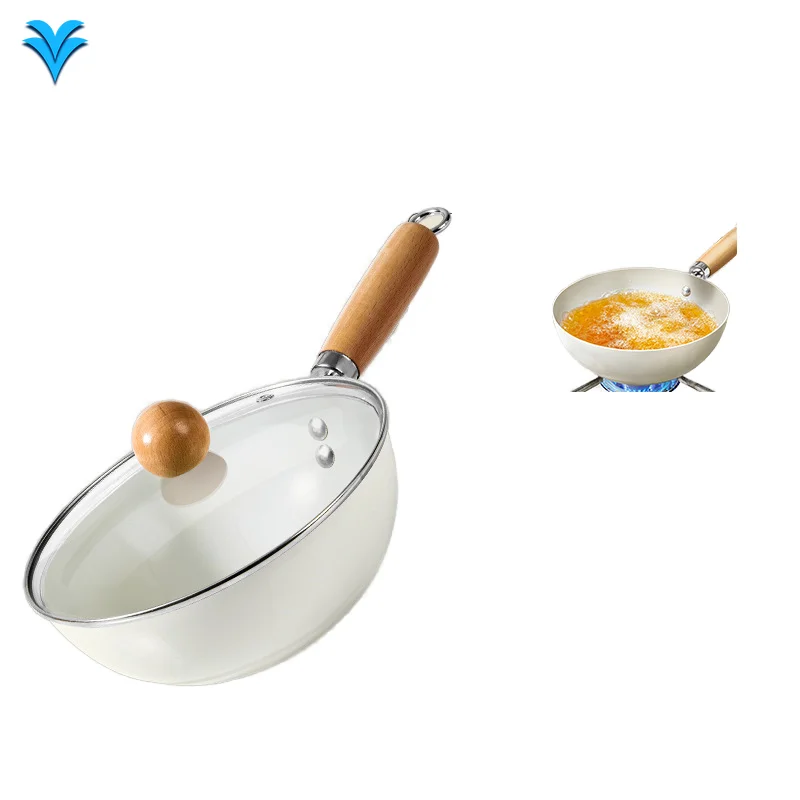 Factory Stock Nonstick Wok-White Stainless Iron Wok Set with Glass Lid Non Stick Coating
Factory Stock Nonstick Wok-White Stainless Iron Wok Set with Glass Lid Non Stick Coating