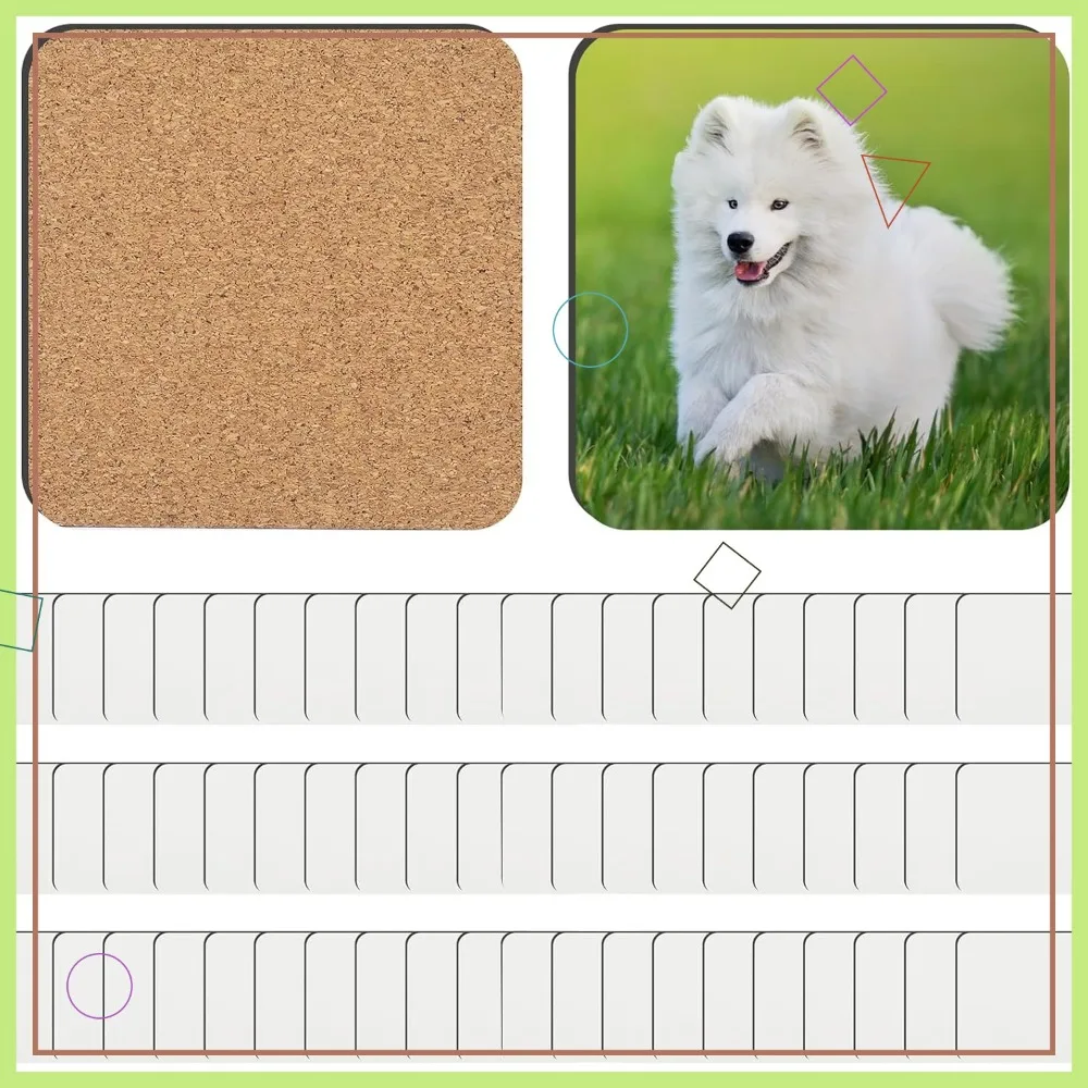 60 шт. заготовок для сублимационных подставок под кружки с основанием из МДФ и пробковой вставкой, 3,93x3,93 дюйма, квадратные, для поделок своими руками, для рождественской термопечати
60 шт. заготовок для сублимационных подставок под кружки с основанием из МДФ и пробковой вставкой, 3,93x3,93 дюйма, квадратные, для поделок своими руками, для рождественской термопечати