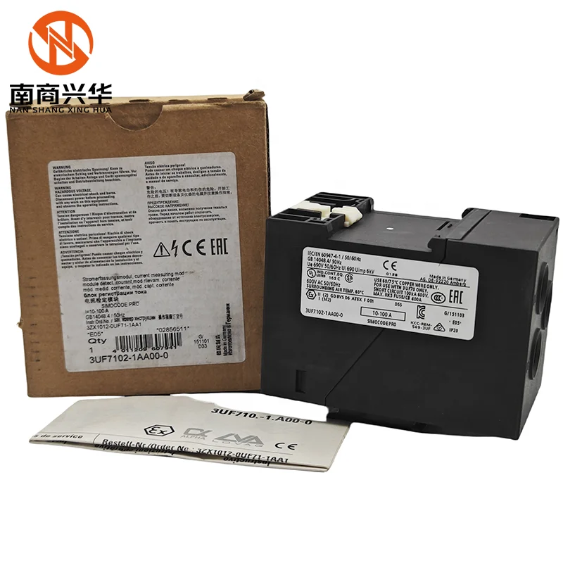 New Original 3UF7102-1AA00-0 Smart Motor Protector Current Acquisition Module Regulating Current 10-100 A Structural Width 55 mm
New Original 3UF7102-1AA00-0 Smart Motor Protector Current Acquisition Module Regulating Current 10-100 A Structural Width 55 mm