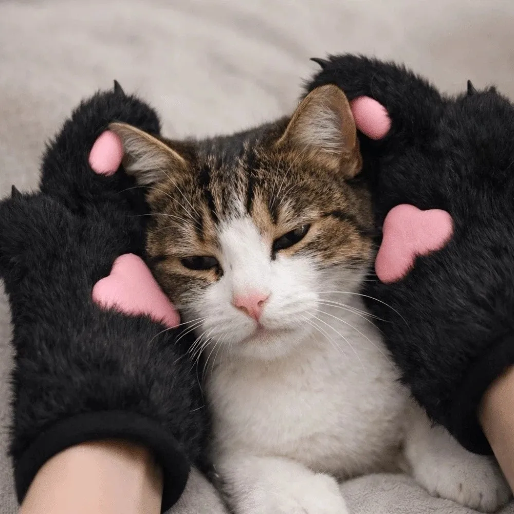 Fashion Cartoon Cosplay Costume Gloves Furry Thicken Cat Paw Gloves Cosplay Props Warm Puppy Claw Mittens Party
Fashion Cartoon Cosplay Costume Gloves Furry Thicken Cat Paw Gloves Cosplay Props Warm Puppy Claw Mittens Party
