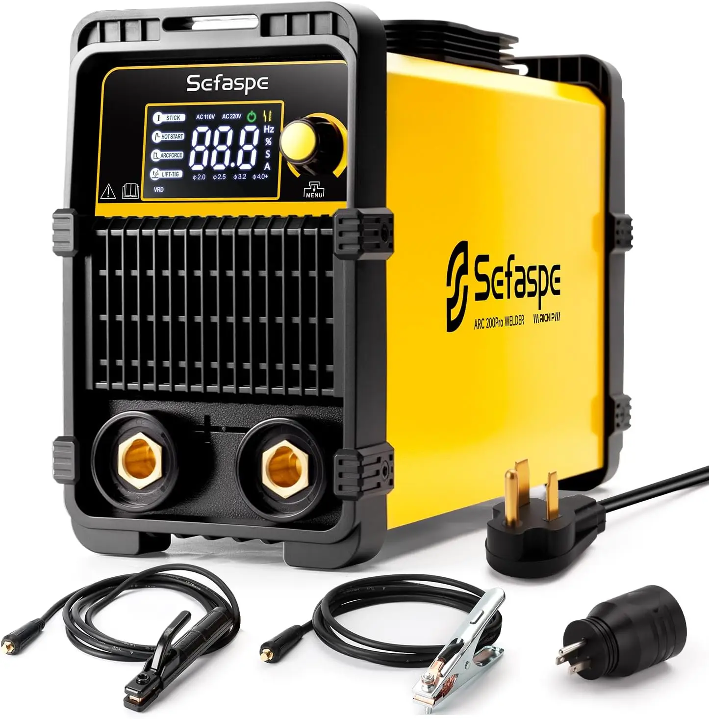 Новейший сварочный аппарат ARC 200Pro с большим LED-дисплеем, 110В/220В, 200А, с синергическим управлением, инвертор IGBT, портативный (модель 2026 года)
Новейший сварочный аппарат ARC 200Pro с большим LED-дисплеем, 110В/220В, 200А, с синергическим управлением, инвертор IGBT, портативный (модель 2026 года)