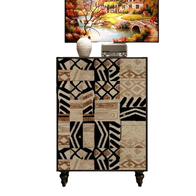 All solid wood retro entrance cabinet chest of drawers cabinet painted art dining side cabinet
All solid wood retro entrance cabinet chest of drawers cabinet painted art dining side cabinet