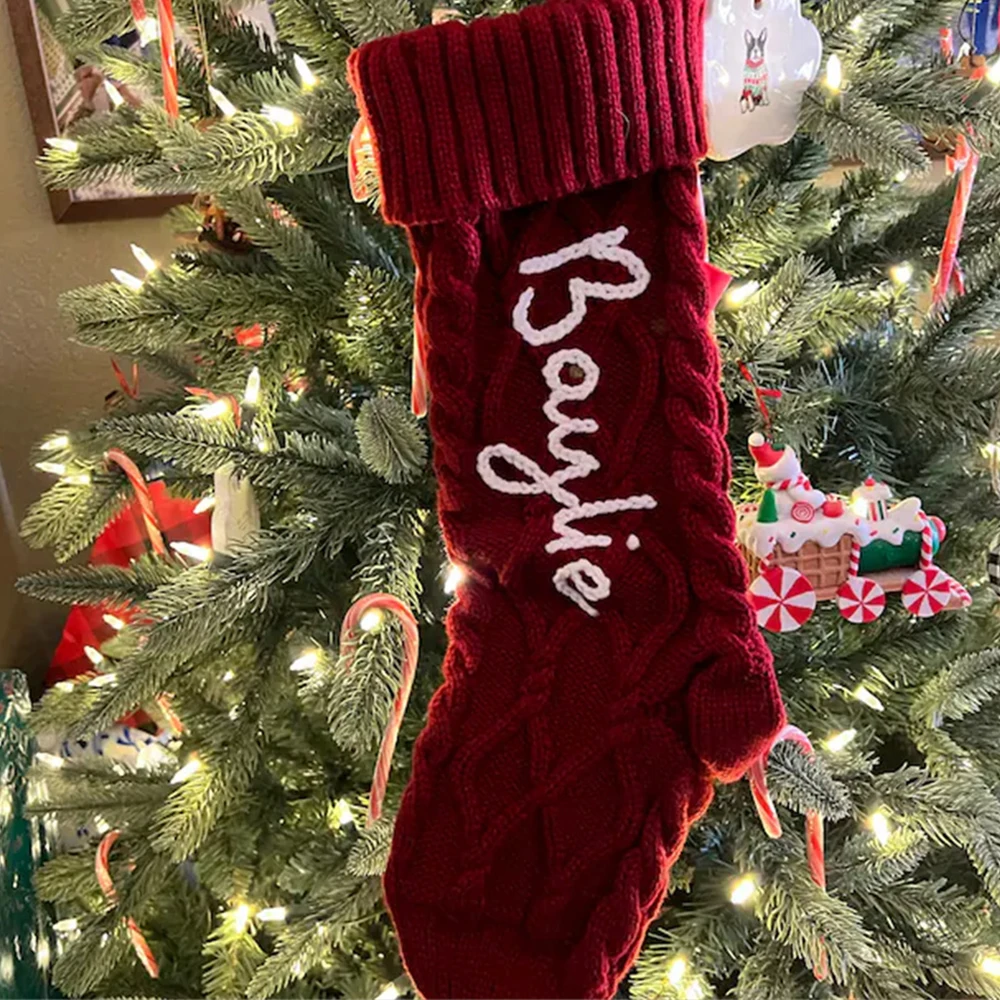 Merry Christmas Stockings Custom Name Knitted Christmas Socks Kid's Personalized Name Stocking Handmade Santa Gift Socks
Merry Christmas Stockings Custom Name Knitted Christmas Socks Kid's Personalized Name Stocking Handmade Santa Gift Socks