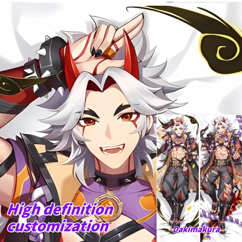 Dakimakura Anime Pillow Case Genshin Impact Arataki Itto Double-sided Print Of Life-size Body Pillowcase Gifts Can be Customized
Dakimakura Anime Pillow Case Genshin Impact Arataki Itto Double-sided Print Of Life-size Body Pillowcase Gifts Can be Customized