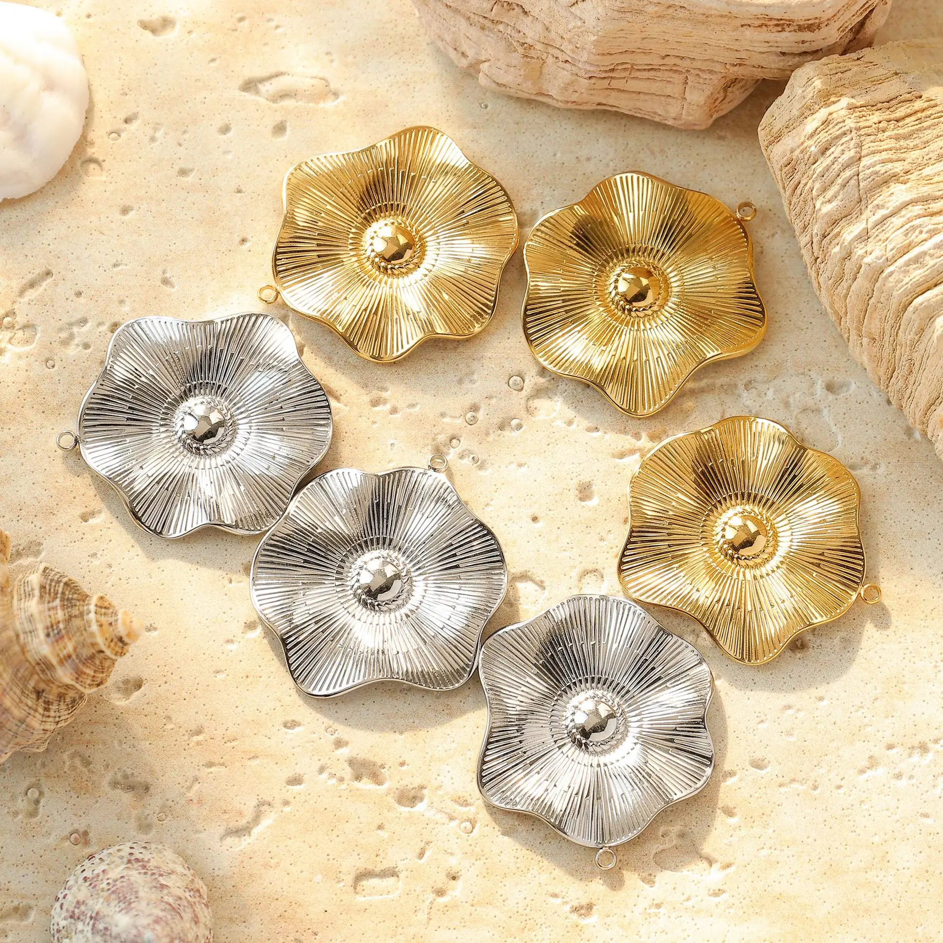 5pcs DIY Leaf Pendants Lotus Stainless Steel Pendat Charms Handmade Necklace Earrings Bracelet Jewelry Making Findings
5pcs DIY Leaf Pendants Lotus Stainless Steel Pendat Charms Handmade Necklace Earrings Bracelet Jewelry Making Findings