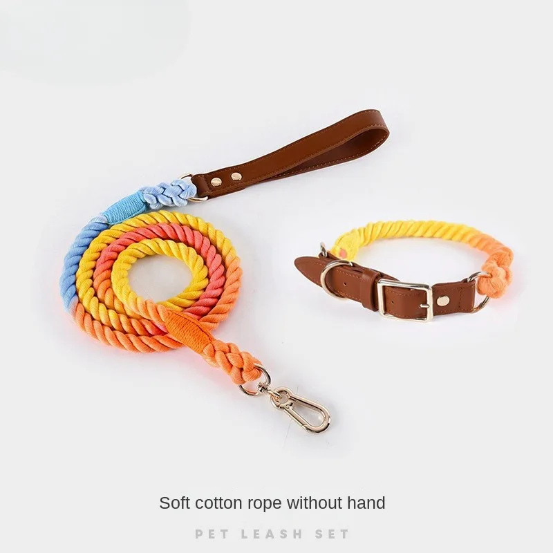 Woven Cotton String Leather Pet Dog Hand Holding Rope Adjustable Necklet Set Medium Large Dog Puppy Pet Supplies Accessories
Woven Cotton String Leather Pet Dog Hand Holding Rope Adjustable Necklet Set Medium Large Dog Puppy Pet Supplies Accessories