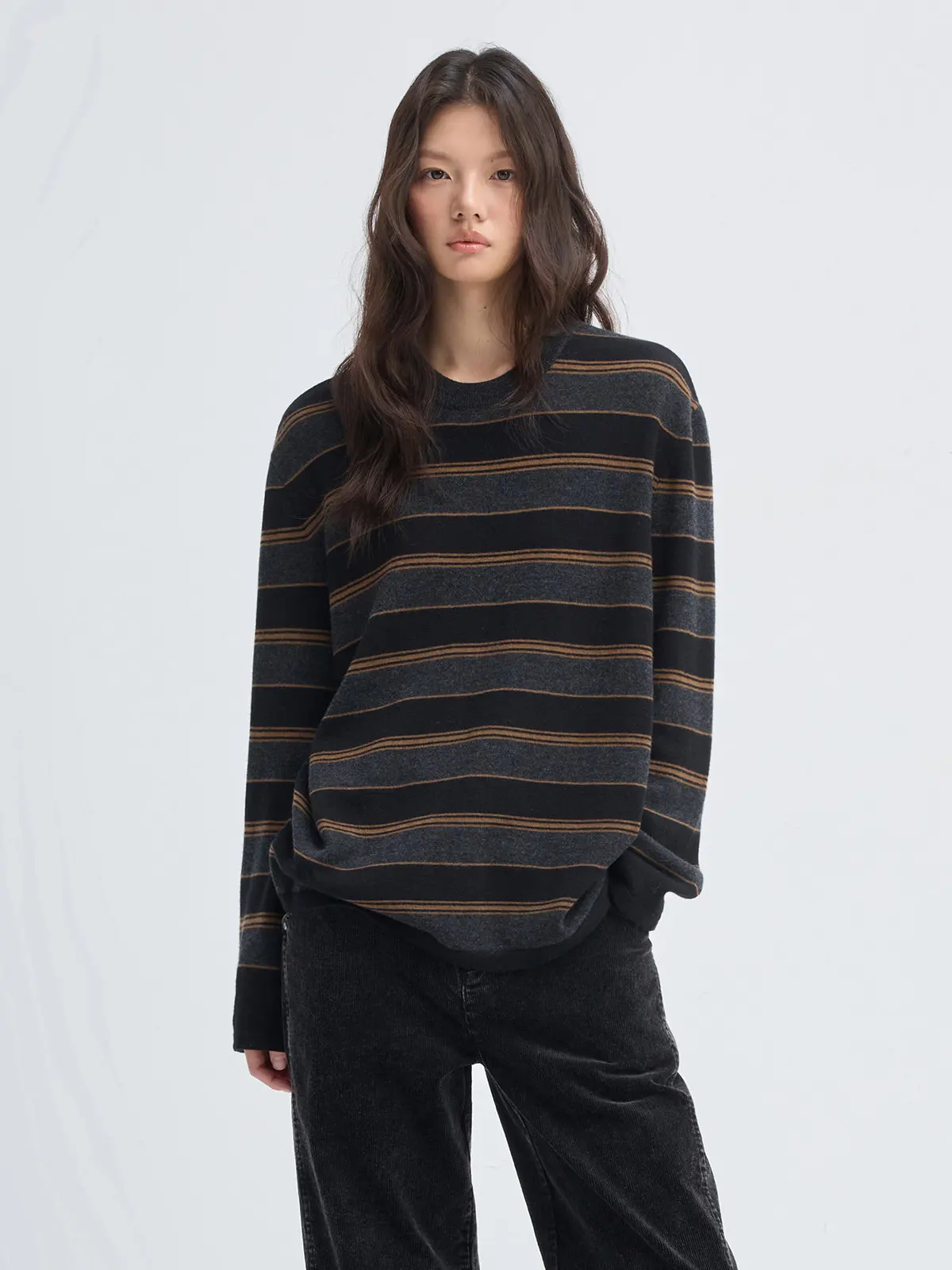 JUSLIN Casual Sle Full Wool Long Sve Loose Fit round Ne Sweater Multicolor Stripe Pattern Women's Online Exclusive L03
JUSLIN Casual Sle Full Wool Long Sve Loose Fit round Ne Sweater Multicolor Stripe Pattern Women's Online Exclusive L03
