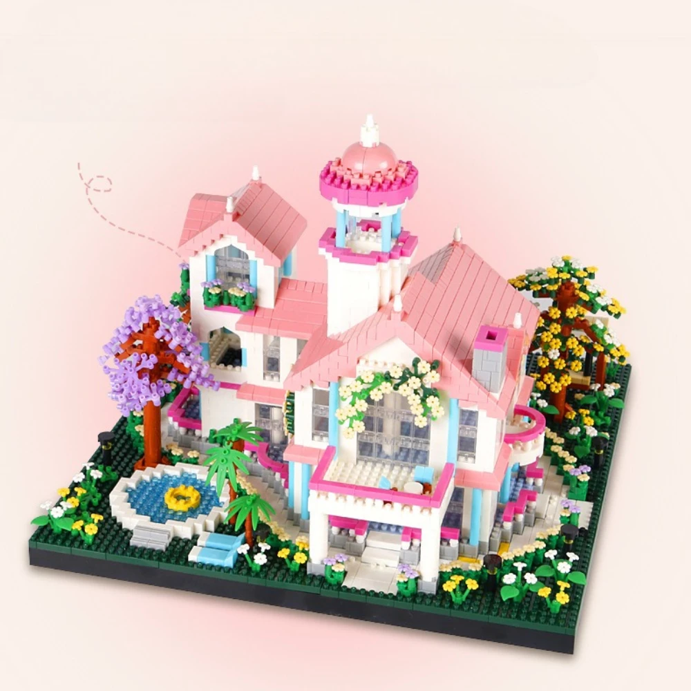 MOC Princess Dream Villa Pink Castle Building Blocks Set Dream Palace Flower Garden DIY Toys For Children Birthday Holiday Gifts
MOC Princess Dream Villa Pink Castle Building Blocks Set Dream Palace Flower Garden DIY Toys For Children Birthday Holiday Gifts