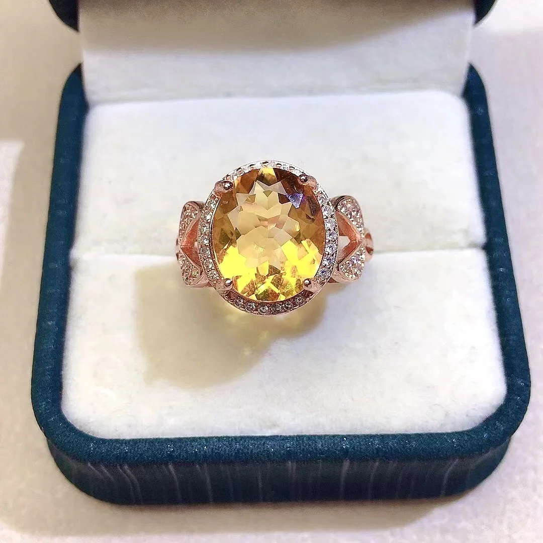 Luxury Yellow Crystal Ring for Party 3ct 10mm*12mm VVS Grade Natural Citrine Ring Solid 925 Silver Citrine Jewelry
Luxury Yellow Crystal Ring for Party 3ct 10mm*12mm VVS Grade Natural Citrine Ring Solid 925 Silver Citrine Jewelry