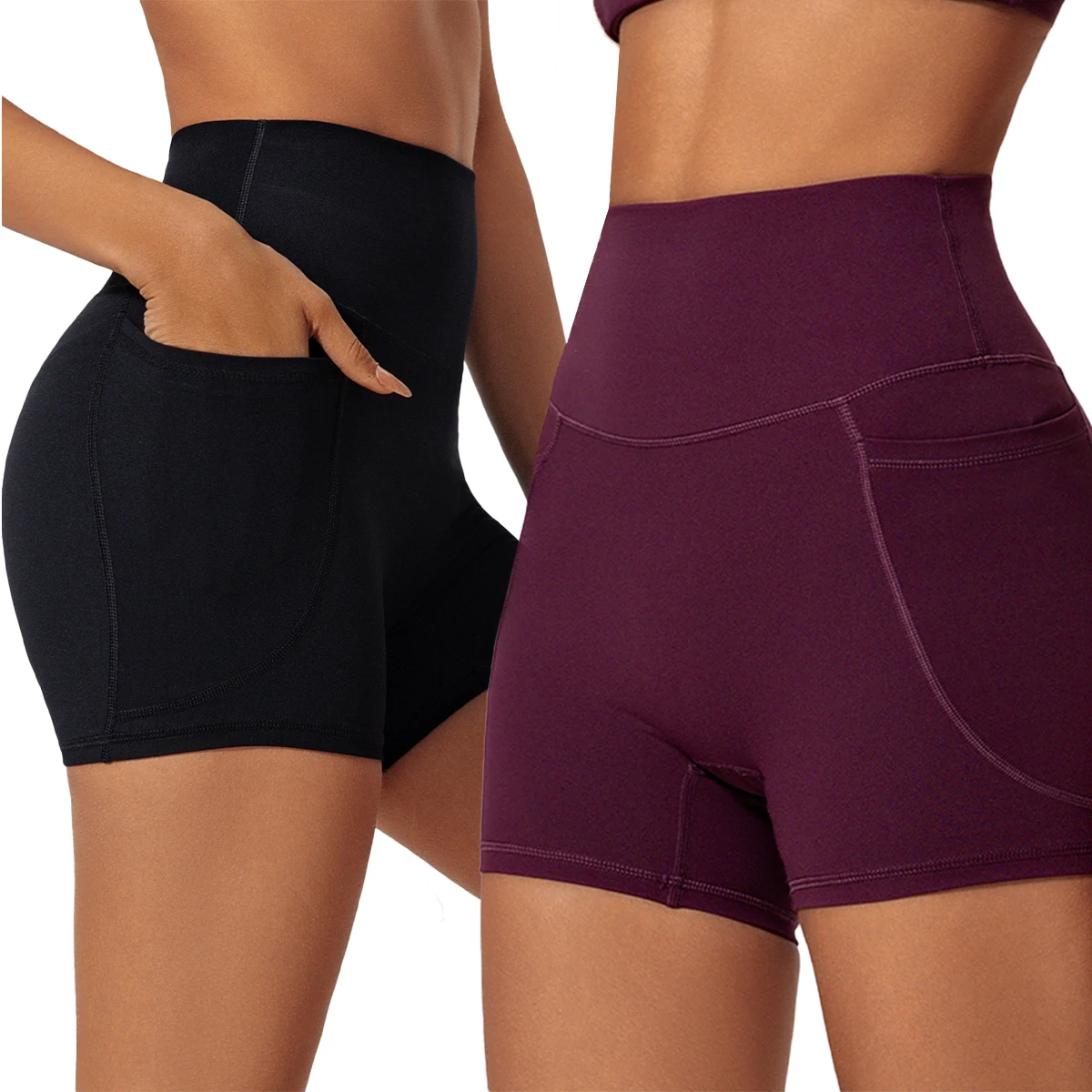 2-Piece Women's Pocket Athletic Shorts Running Tight Pants Gym Workout Yoga Trunks Female High Waist Buttock Lift Legging
2-Piece Women's Pocket Athletic Shorts Running Tight Pants Gym Workout Yoga Trunks Female High Waist Buttock Lift Legging