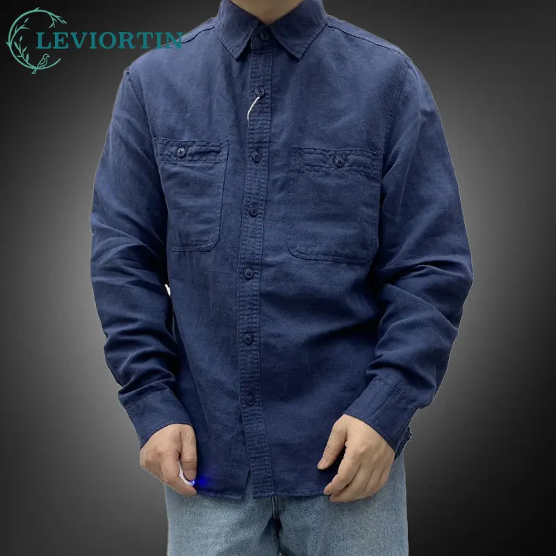 Men's Heavy Twill Cotton Work Shirt Retro Double Pocket Casual Autumn Long Sleeve Button Down Cargo Shirt Jacket
Men's Heavy Twill Cotton Work Shirt Retro Double Pocket Casual Autumn Long Sleeve Button Down Cargo Shirt Jacket
