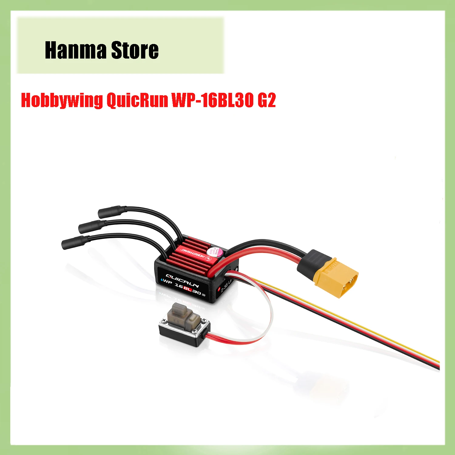 Hobbywing QuicRun WP-16BL30 XT60 G2 Бесщеточный регулятор скорости ESC 30A для радиоуправляемого автомобиля 1/18 1/16
Hobbywing QuicRun WP-16BL30 XT60 G2 Бесщеточный регулятор скорости ESC 30A для радиоуправляемого автомобиля 1/18 1/16