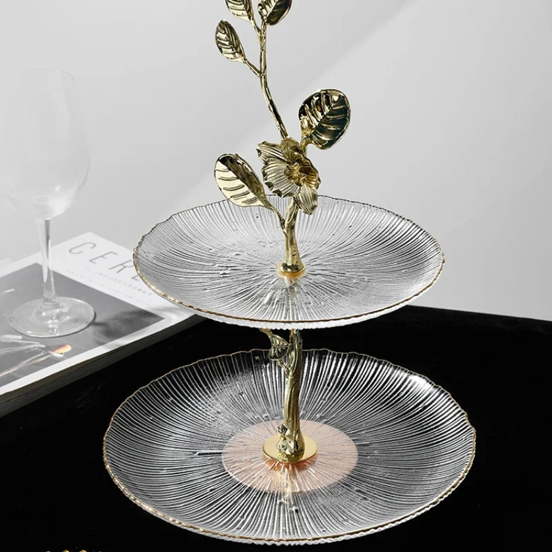 Time Limited 2layer Glass Fruit Plate Light Luxury Nordic Home Decoration Dessert Cake Snack Nut Tray Home Living Room Dishes
Time Limited 2layer Glass Fruit Plate Light Luxury Nordic Home Decoration Dessert Cake Snack Nut Tray Home Living Room Dishes