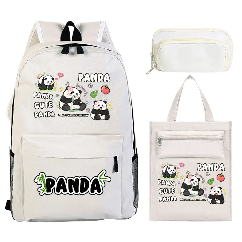 Рюкзак Cute Panda He Hua, сумка-карандаш, набор из трех предметов, большой вместительный школьный рюкзак, высококачественный дорожный рюкзак
Рюкзак Cute Panda He Hua, сумка-карандаш, набор из трех предметов, большой вместительный школьный рюкзак, высококачественный дорожный рюкзак