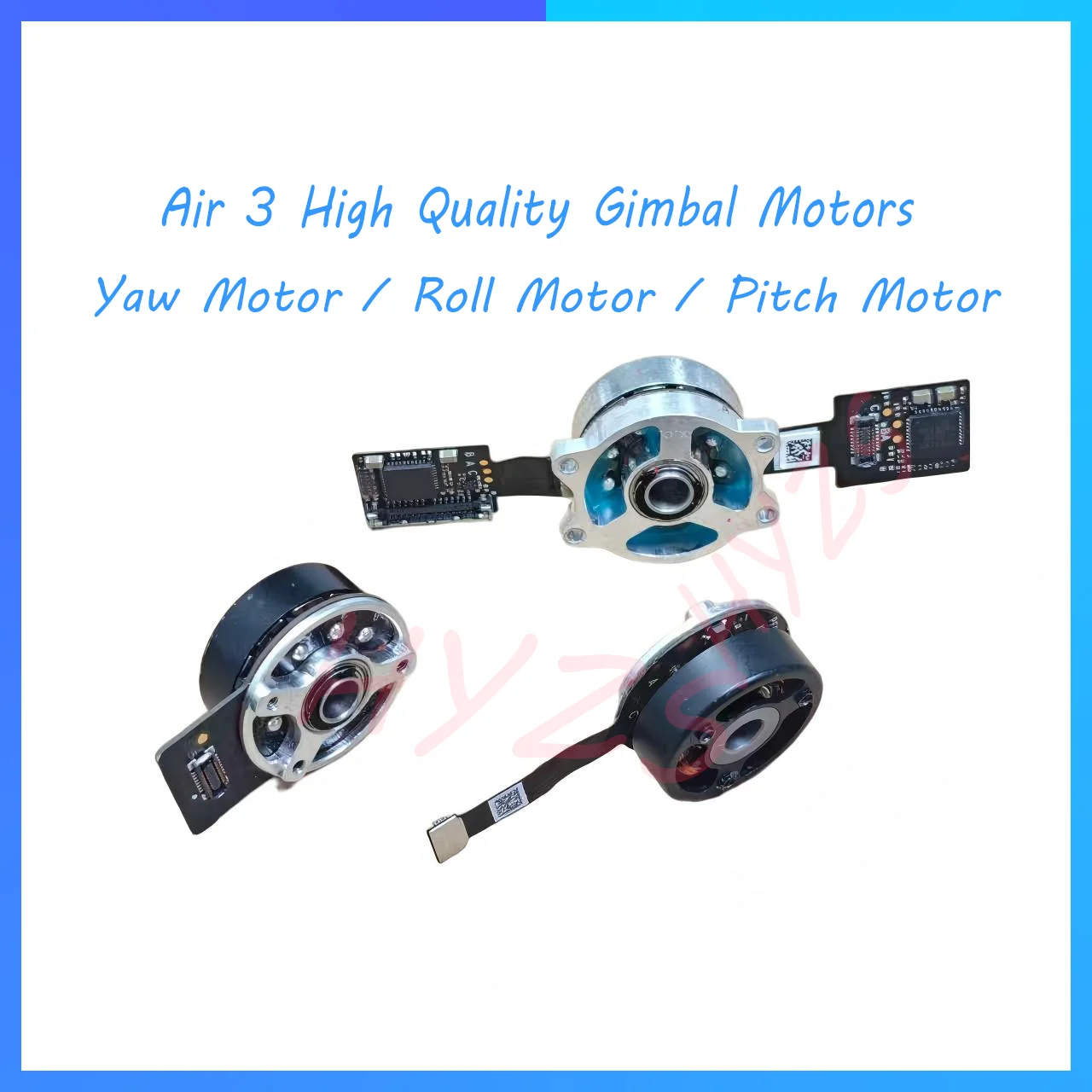 Оригинальный мотор YPR для подвеса дрона Air3, подходит для DJI Air 3 (мотор Yaw, мотор Pitch, мотор Roll), запчасти для обслуживания.
Оригинальный мотор YPR для подвеса дрона Air3, подходит для DJI Air 3 (мотор Yaw, мотор Pitch, мотор Roll), запчасти для обслуживания.