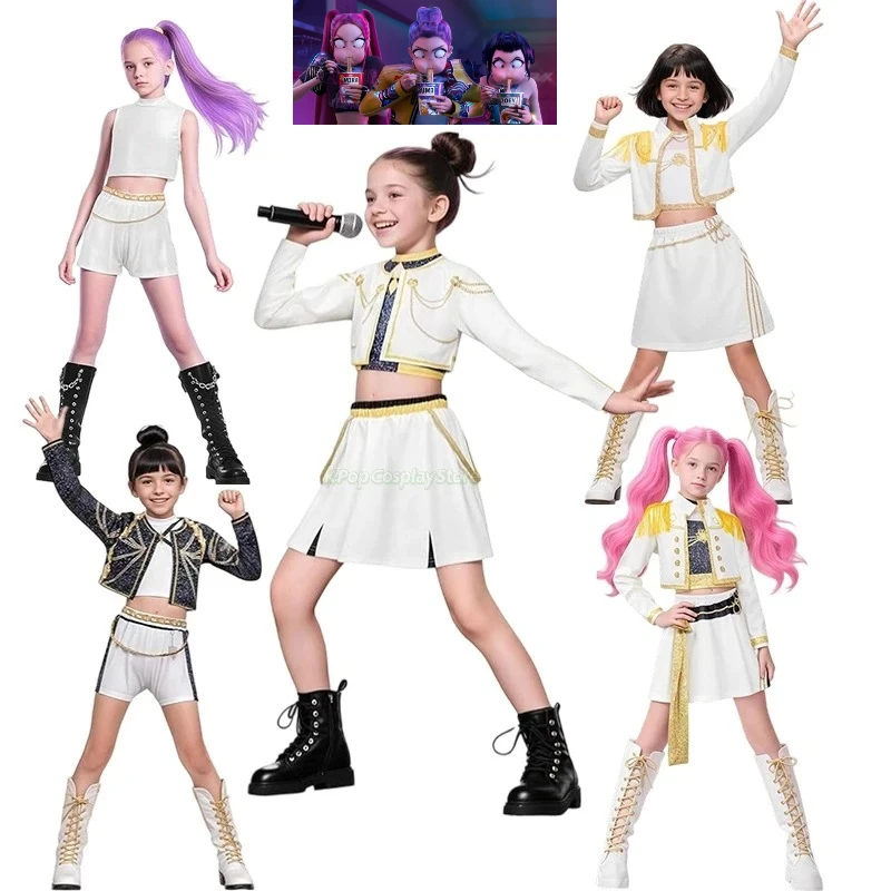 2025 Anime Kpop Demon Hunter Cosplay Costume Rumi Zoey Mira Cosplay Girls Style Kids Stage Performance Clothes Halloween
2025 Anime Kpop Demon Hunter Cosplay Costume Rumi Zoey Mira Cosplay Girls Style Kids Stage Performance Clothes Halloween