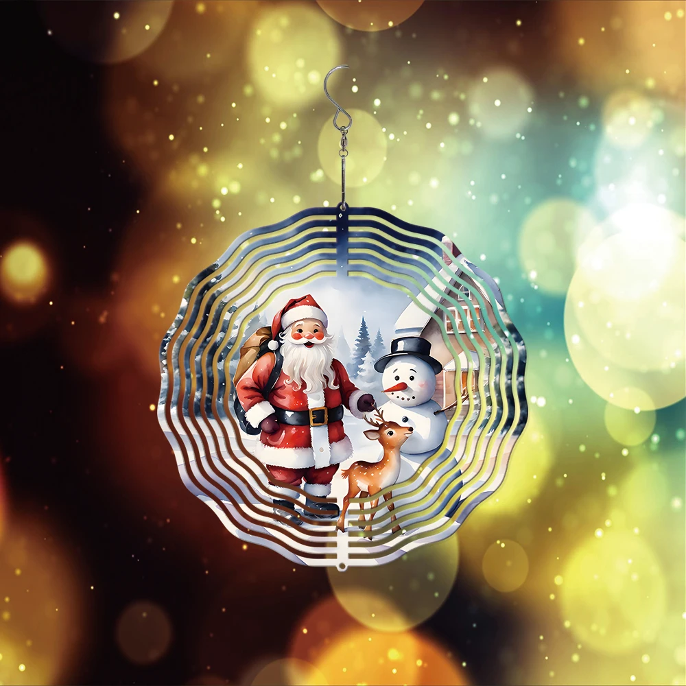 1PC 30.5X30.5cm Winter Metal Flowing Wind Chimes Streamline Effect Wind Spin Santa Claus And Elk For Yard Garden Decor
1PC 30.5X30.5cm Winter Metal Flowing Wind Chimes Streamline Effect Wind Spin Santa Claus And Elk For Yard Garden Decor