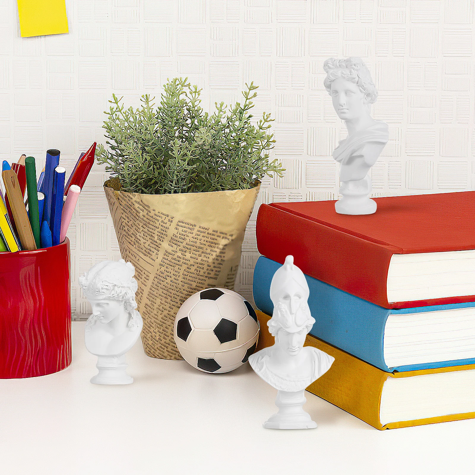 3Pcs Resin Plaster Statue Decor Modern Bust Sculpture for Living Room Bedroom Tabletop Art Home Accessory
3Pcs Resin Plaster Statue Decor Modern Bust Sculpture for Living Room Bedroom Tabletop Art Home Accessory