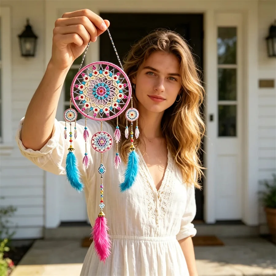 Colorful Diamond Painting diy Dream Catcher 5d Diamond Painting Handicraft Living Room Decoration Painting Diamond Embroidery
Colorful Diamond Painting diy Dream Catcher 5d Diamond Painting Handicraft Living Room Decoration Painting Diamond Embroidery