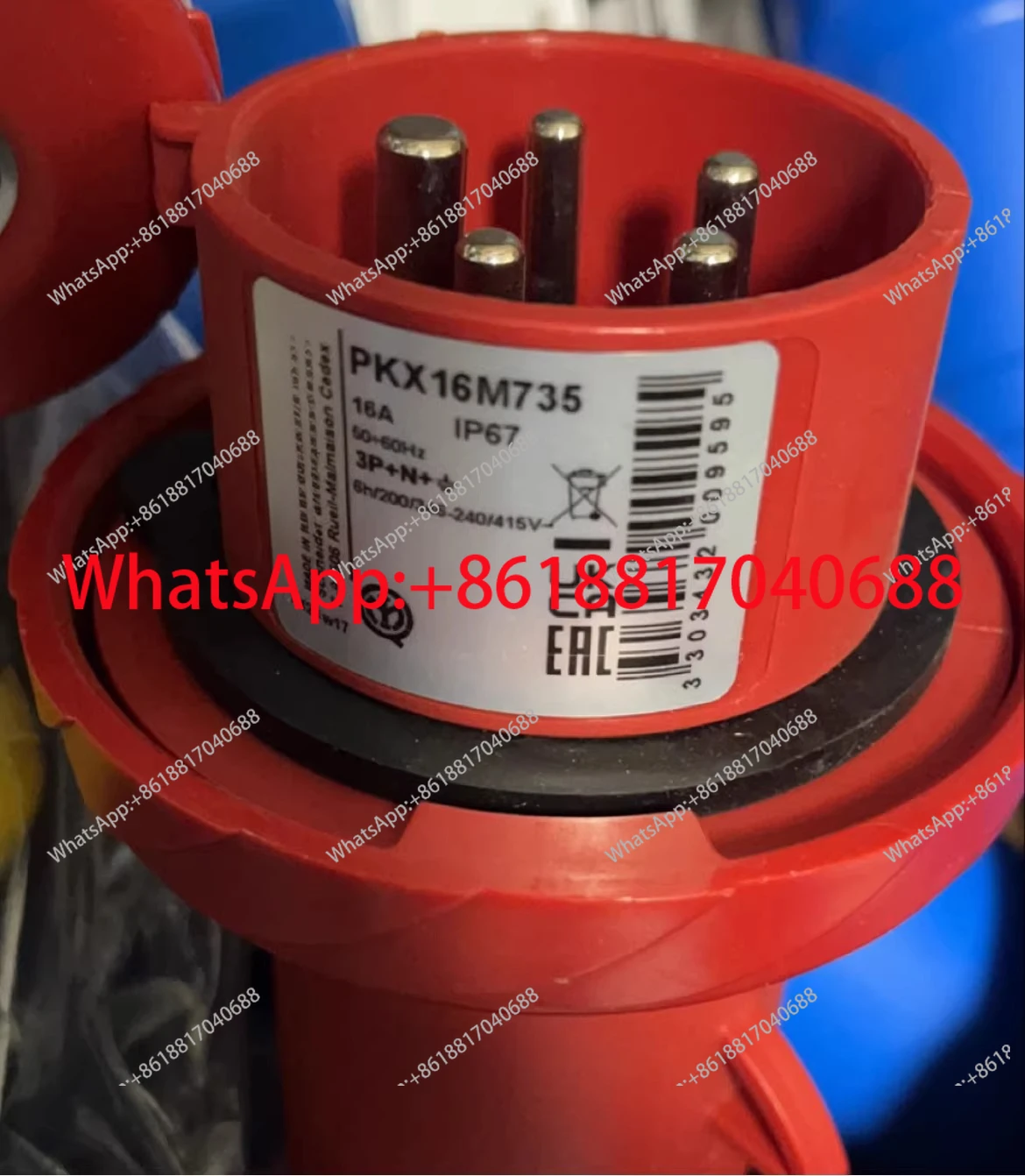 Промышленная вилка PKX16M735, 380.415В, 16А, 3P + N + E, IP67, красная
Промышленная вилка PKX16M735, 380.415В, 16А, 3P + N + E, IP67, красная