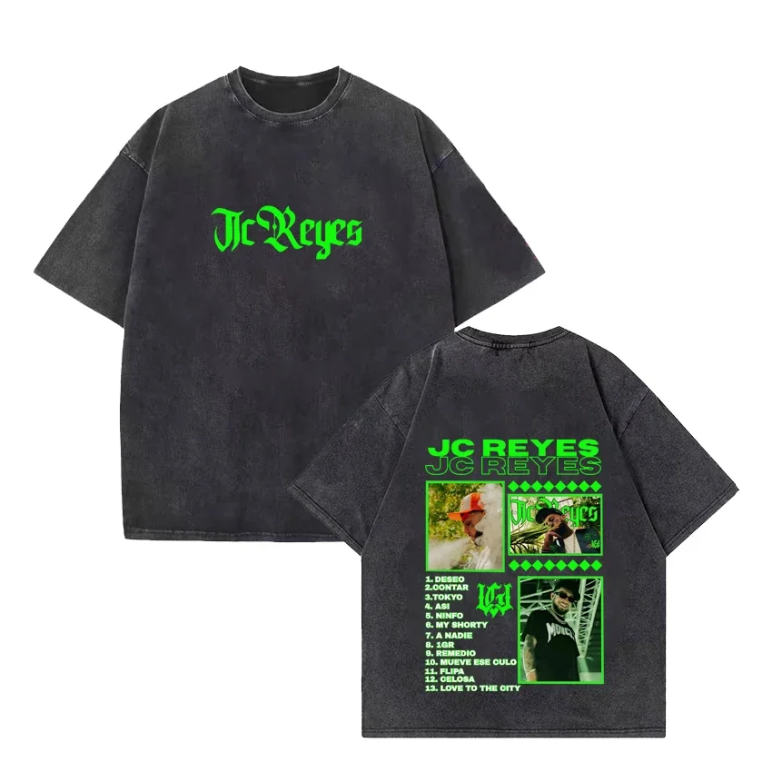 Rapper Jc Reyes Nacer De Nuevo Vintage washed T shirt Men Women's fashion loose streetwear short sleeve Cotton Unisex T-shirts
Rapper Jc Reyes Nacer De Nuevo Vintage washed T shirt Men Women's fashion loose streetwear short sleeve Cotton Unisex T-shirts