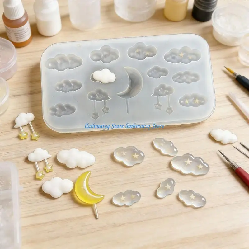 573B Artistic Silicone Cloud Jewelry Supplies Mold Perfect For DIY Enthusiasts To Make Resin Jewelry Pieces
573B Artistic Silicone Cloud Jewelry Supplies Mold Perfect For DIY Enthusiasts To Make Resin Jewelry Pieces