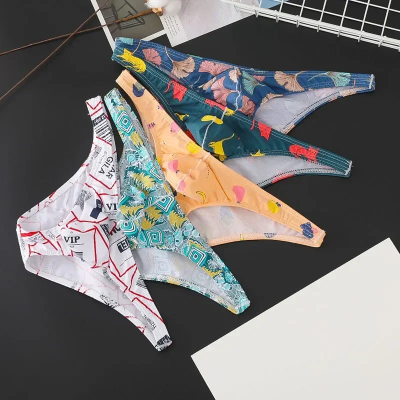 Men's Sexy Briefs Low Waist Print Underwear Breathable Thong Elastic Cotton Underpants Breathable Sweat Bsorption Sports Tanga
Men's Sexy Briefs Low Waist Print Underwear Breathable Thong Elastic Cotton Underpants Breathable Sweat Bsorption Sports Tanga