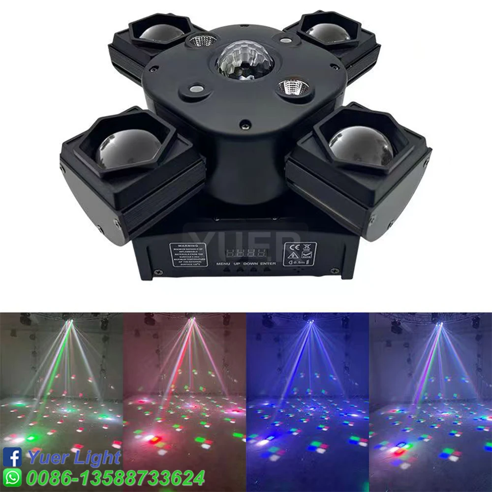 YUER 4X15W RGBW Laser Lamp Moving Head Light Beam Strobe Magic Ball Projector 14/21DMX Stage DJ Bar Party Stage Light 4in1 YUER
YUER 4X15W RGBW Laser Lamp Moving Head Light Beam Strobe Magic Ball Projector 14/21DMX Stage DJ Bar Party Stage Light 4in1 YUER