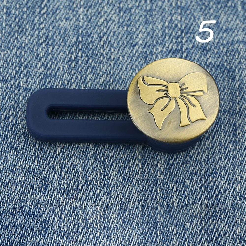 Metal 1PC Bow Letter Star Clothing Retractable Buckle Buttons Waistline Increase Jeans Extended Button Waist Fastener
Metal 1PC Bow Letter Star Clothing Retractable Buckle Buttons Waistline Increase Jeans Extended Button Waist Fastener