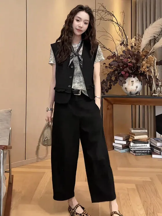 Summer Slimming Gradient Short Sleeve Women's Top Tank Top Casual Pants Fashion Set Stylish Comfortable Breathable Polyester
Summer Slimming Gradient Short Sleeve Women's Top Tank Top Casual Pants Fashion Set Stylish Comfortable Breathable Polyester
