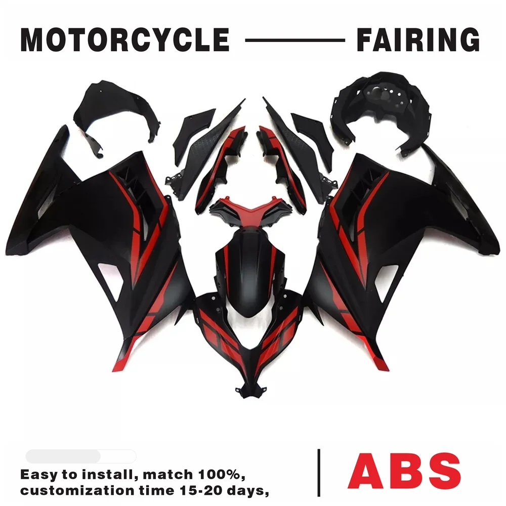Black Red Fairing Kit for Kawasaki Ninja 300 2013 14 15-2017 Injection Bodywork
Black Red Fairing Kit for Kawasaki Ninja 300 2013 14 15-2017 Injection Bodywork