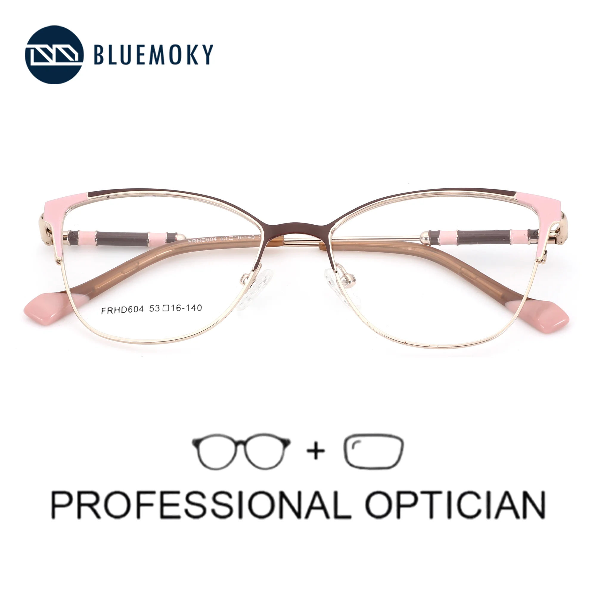 BLUEMOKY High-quality Metal Cat Eye Prescription Glasses For Women Anti Blue Light Photochromic/Progressive Optical Eyeglasses
BLUEMOKY High-quality Metal Cat Eye Prescription Glasses For Women Anti Blue Light Photochromic/Progressive Optical Eyeglasses