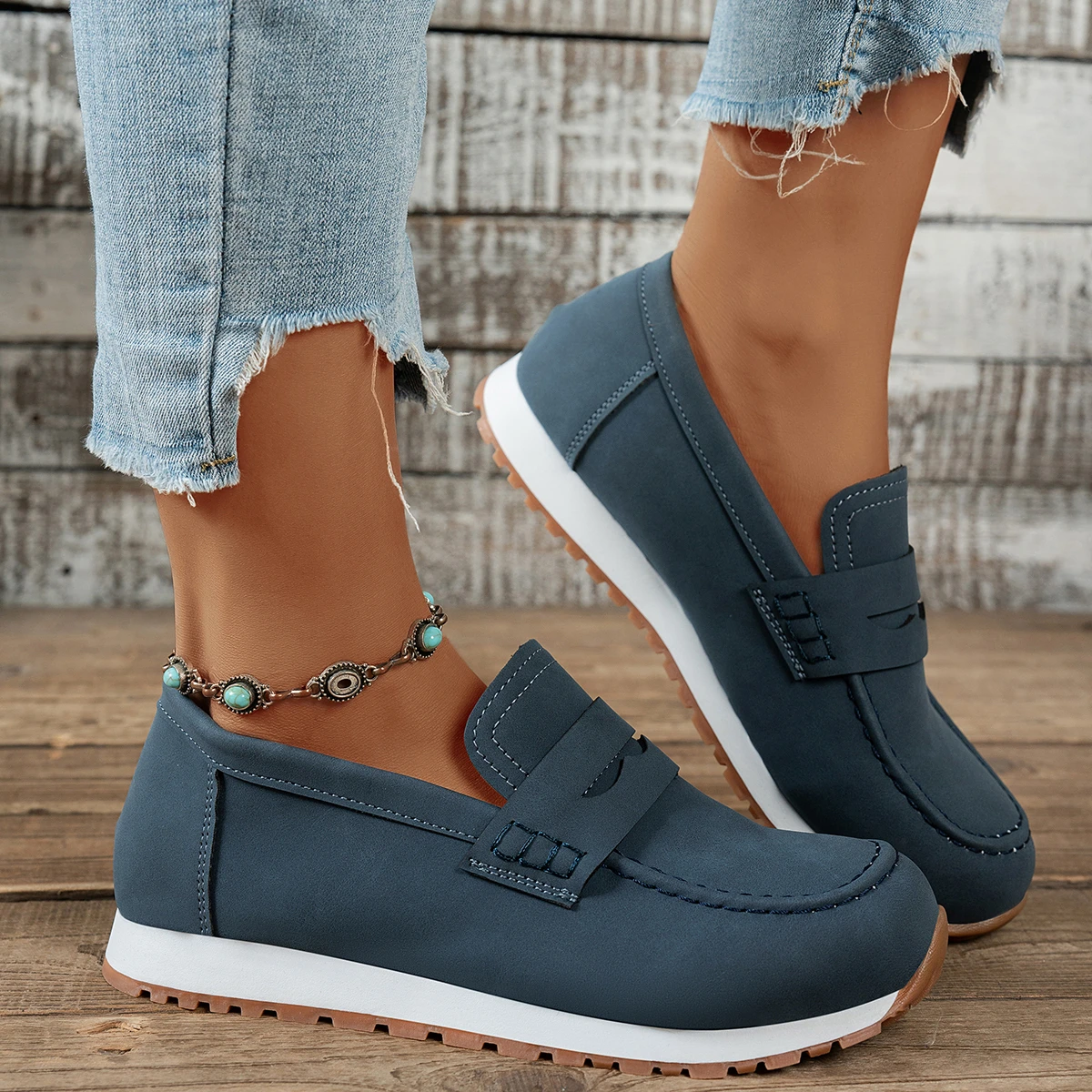 Spring Ladies New Leather Shoes Vintage Versatile Style Loafers Sports Shoes Fashion Anti Slip Shoes Casual Women's Flat
Spring Ladies New Leather Shoes Vintage Versatile Style Loafers Sports Shoes Fashion Anti Slip Shoes Casual Women's Flat