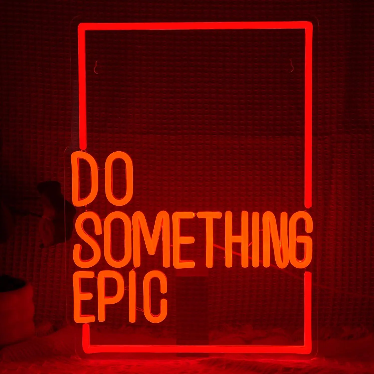 Do Something Epic LED Neon Sign USB Dimmable Light for Bedroom Gym Man Cave Club Game Room Inspirational Home Commercial Decor
Do Something Epic LED Neon Sign USB Dimmable Light for Bedroom Gym Man Cave Club Game Room Inspirational Home Commercial Decor