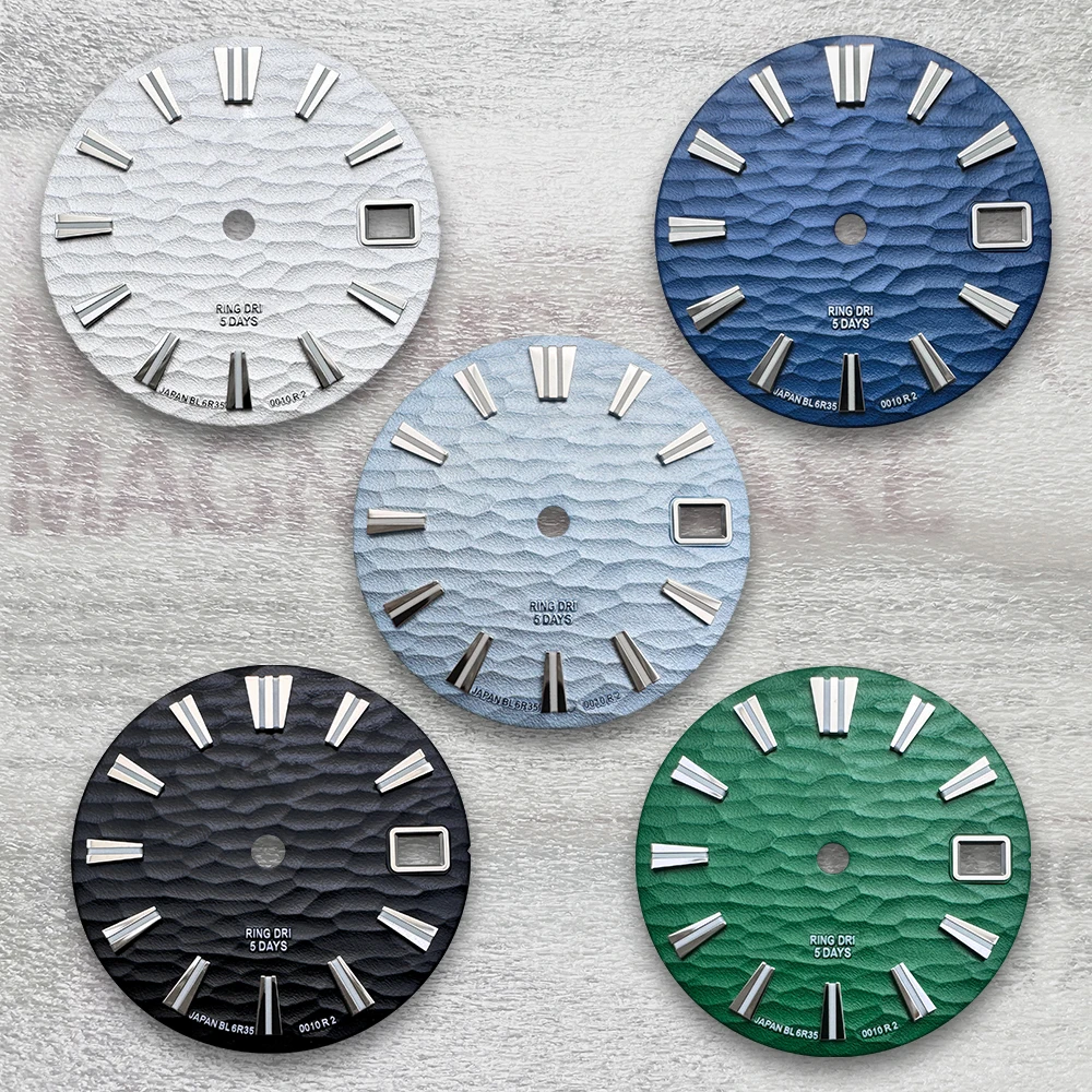 28.5mm G S Logo Wave Dial Fit NH35/NH36/4R/7S Movement Green Luminous High Quality Watch Modification Accessories
28.5mm G S Logo Wave Dial Fit NH35/NH36/4R/7S Movement Green Luminous High Quality Watch Modification Accessories