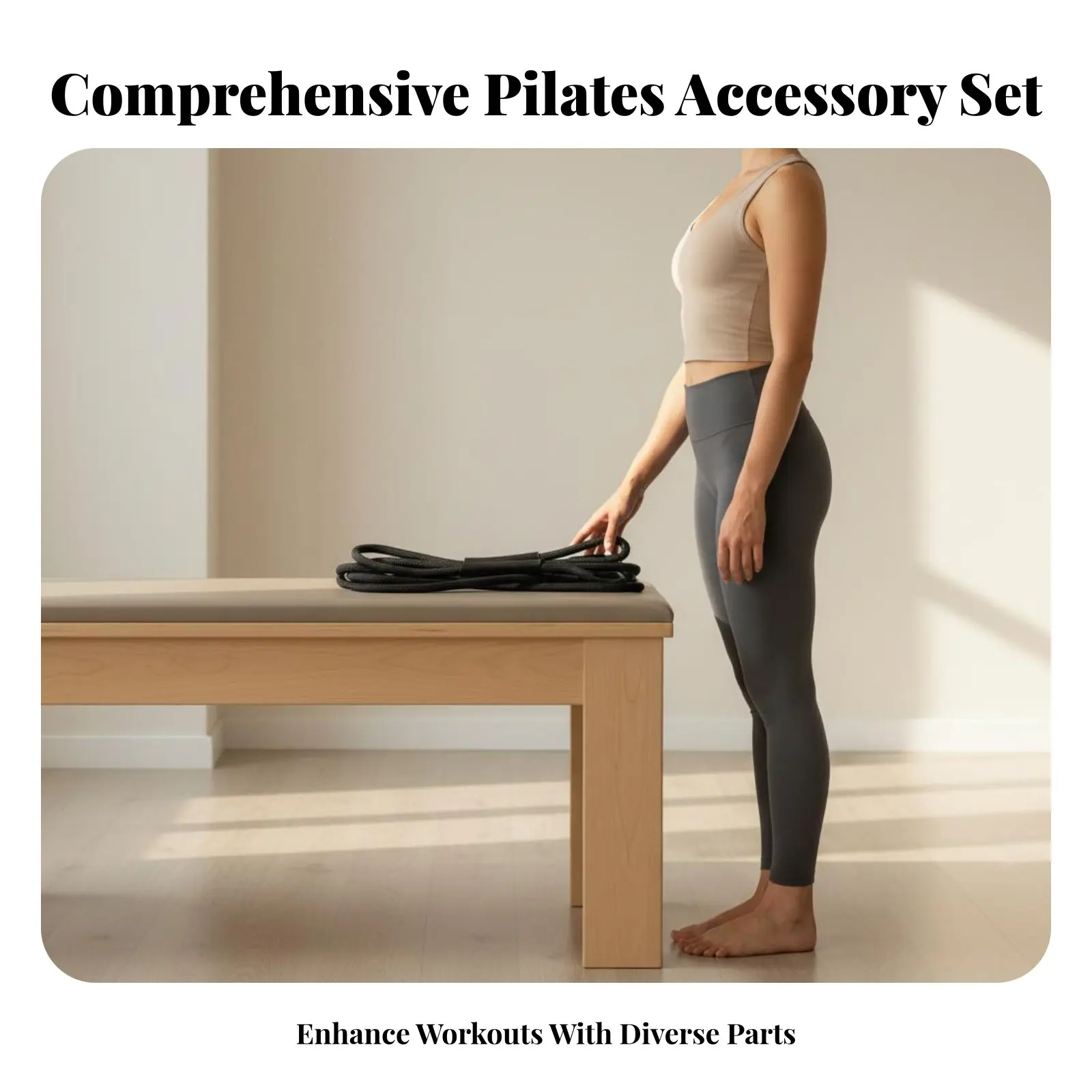 Pilates Reformer Ropes and Pulleys Sturdy-Duty Pilates Equipment Accessories Reformer Replacement Strap Widely Compatible
Pilates Reformer Ropes and Pulleys Sturdy-Duty Pilates Equipment Accessories Reformer Replacement Strap Widely Compatible