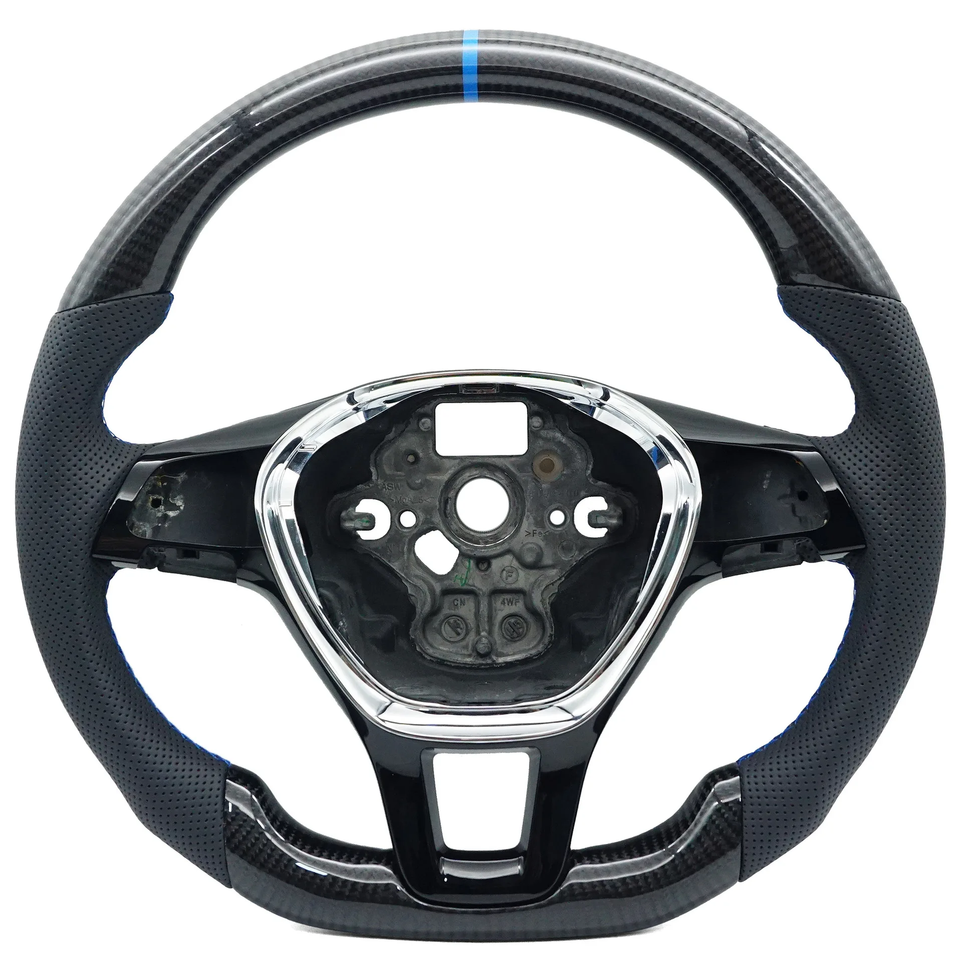 for Volkswagen T6 carbon fiber semi-punched blue line blue return positive standard steering wheel real carbon fiber bottom
for Volkswagen T6 carbon fiber semi-punched blue line blue return positive standard steering wheel real carbon fiber bottom
